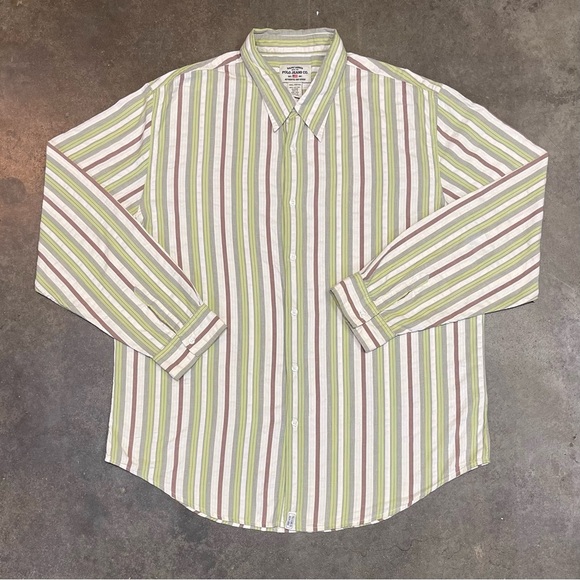 Vintage Polo Jeans Co Ralph Lauren Striped Button Shirt - Picture 3 of 8